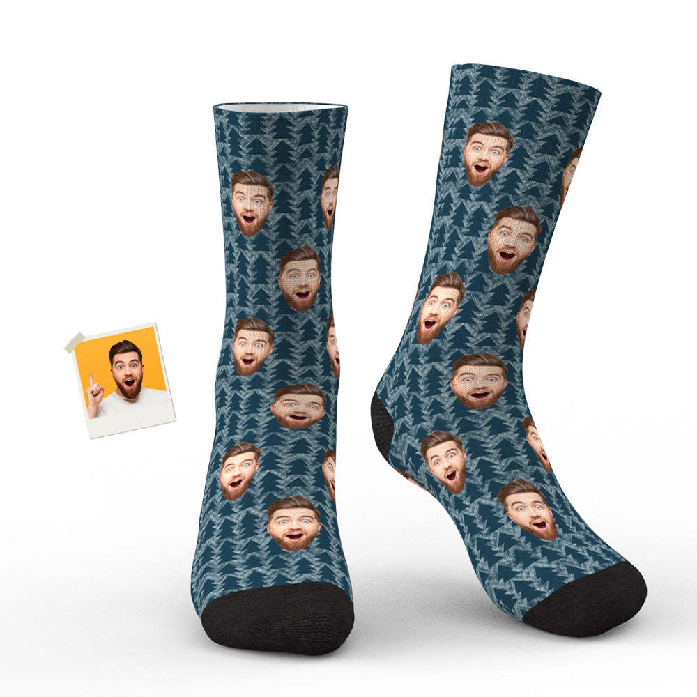 Custom Face Squirrel Personalised Photo Socks - MyFaceUnderwearAU