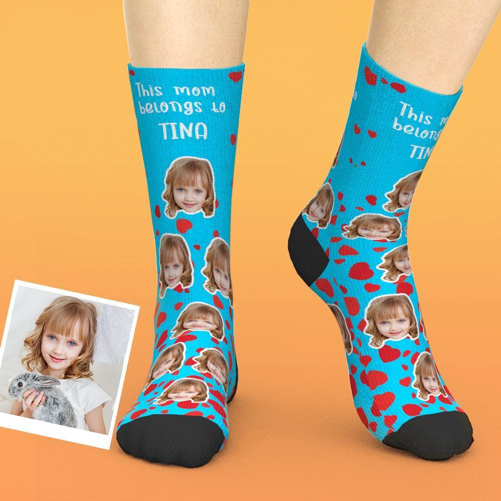 Custom Mother's Day Socks with Child Face