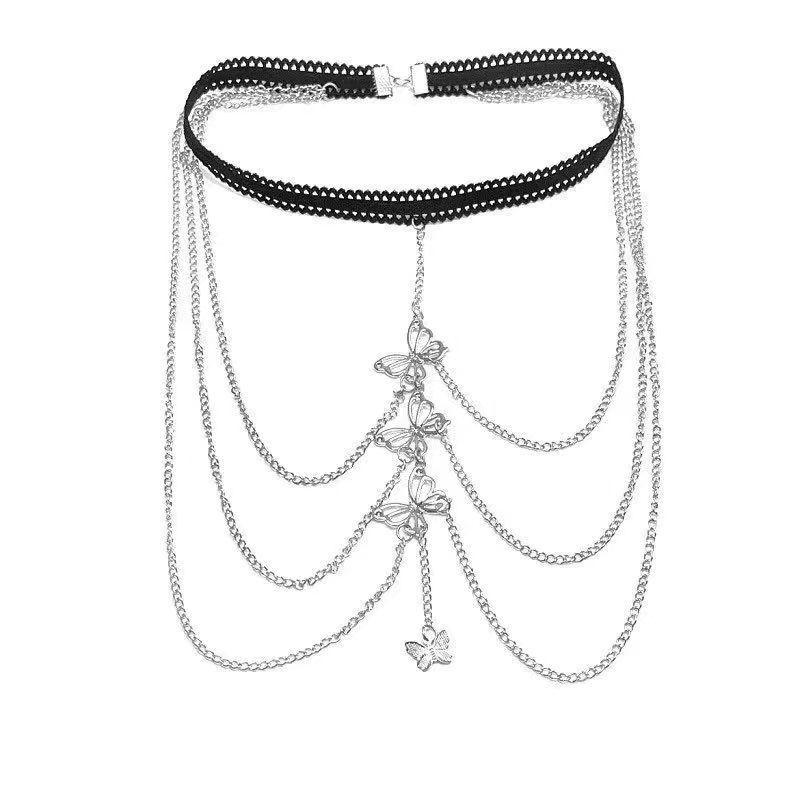 Gothic Leg Chains Body Jewelry A Dark and Edgy Accessory to Elevate Your Outfit - MyFaceUnderwearAU