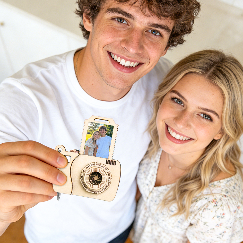 Gifts for Mother Mini Camera Photo Keychain Customizable Photo Frame Keychain
