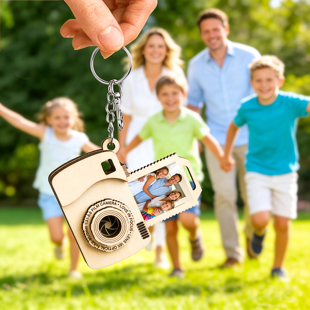 Gifts for Mother Mini Camera Photo Keychain Customizable Photo Frame Keychain