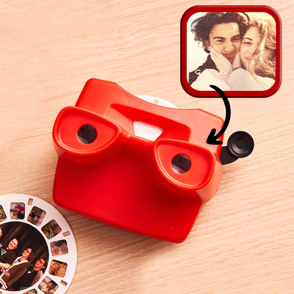 Custom 3D Viewfinder and Reel-Personalized Gifts Text and Photo Viewer with Your Own Photos