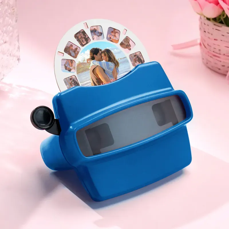 Custom 3D Viewfinder and Reel-Personalized Gifts Text and Photo Viewer with Your Own Photos