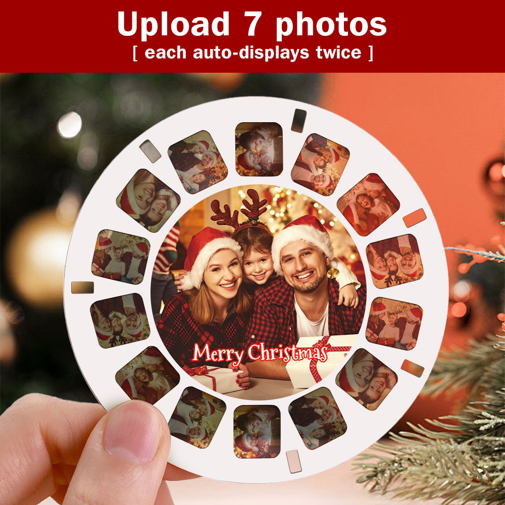Personalized 3D Viewfinder Reel for Christmas Customize with Your Photos - MyFaceUnderwearAU