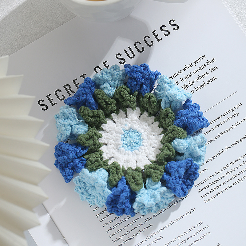 Handmade Crochet Lily of the Valley Coaster Set with Transformable Floral Design Eco-Friendly Home Decor Unique Gift for Mom - MyFaceUnderwearAU