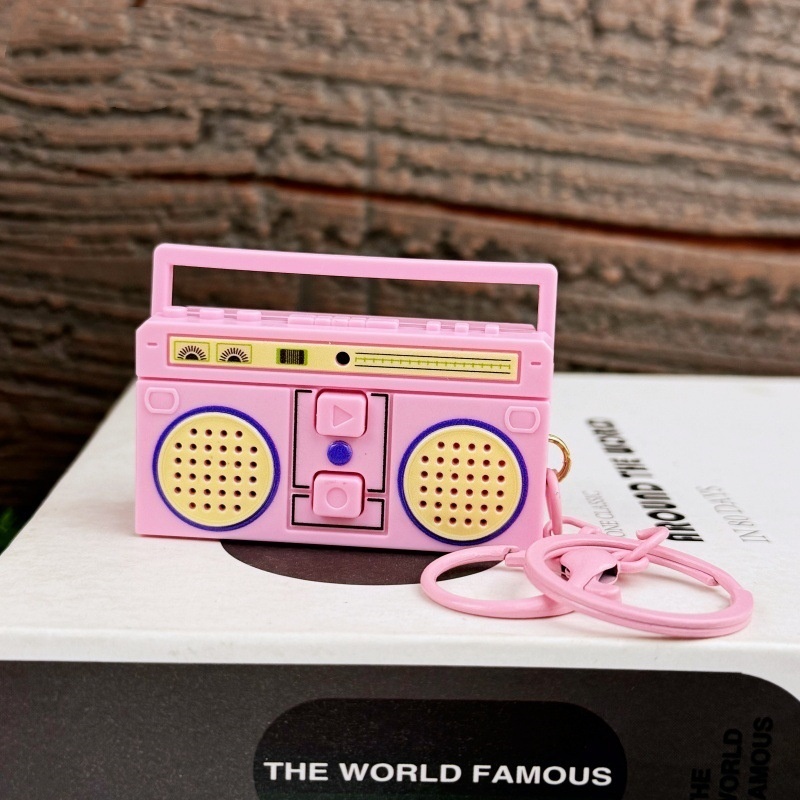 Mini Retro Classic Tape Recorder Keychain Nostalgic Old-Style Multi-Color RecorderKeychain (Including Button Batteries) - MyFaceUnderwearAU