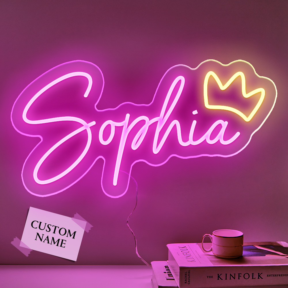 Custom Neon Signs, Neon Sign Customizable for Wall Decor, Custom Kids Name Sign,Personalized Neon Sign for Wedding Birthday Party Christmas Gifts