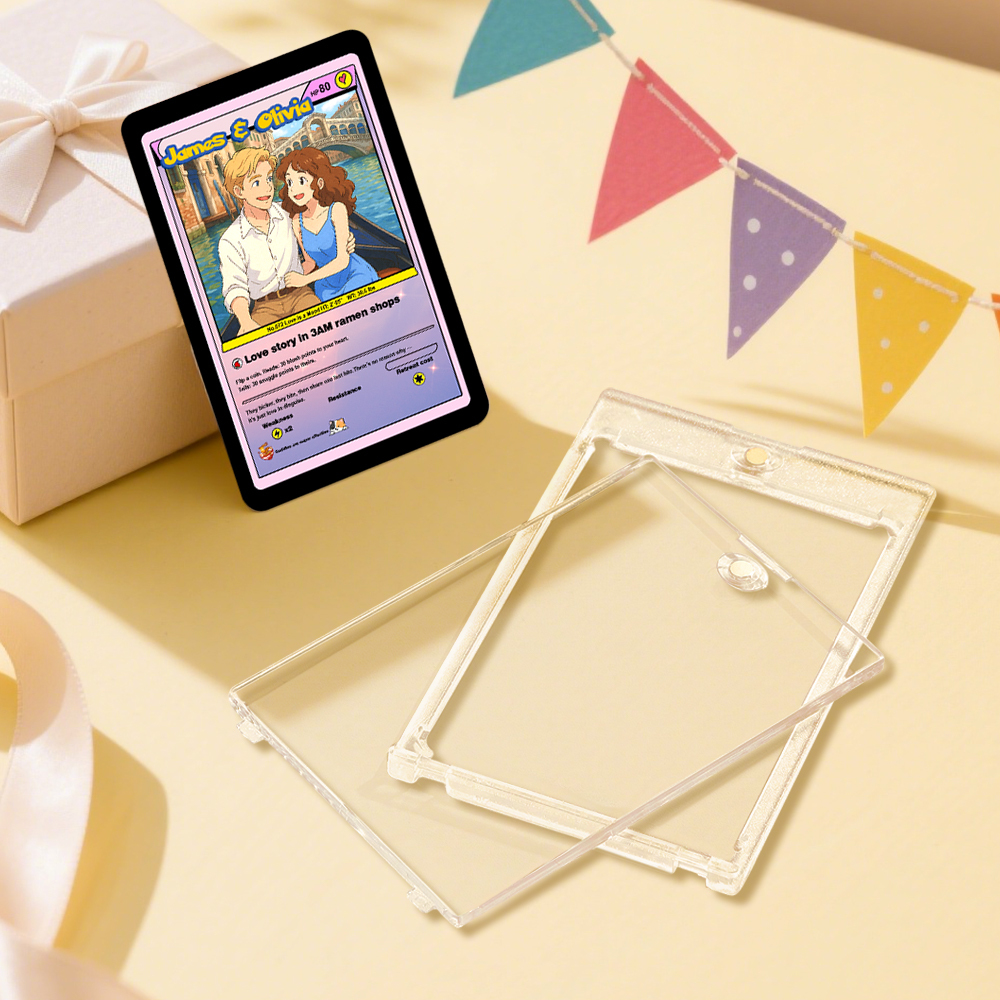 Personalized Acrylic Card Love Gift for Anniversary,Anime Card Valentine's Day or Birthday