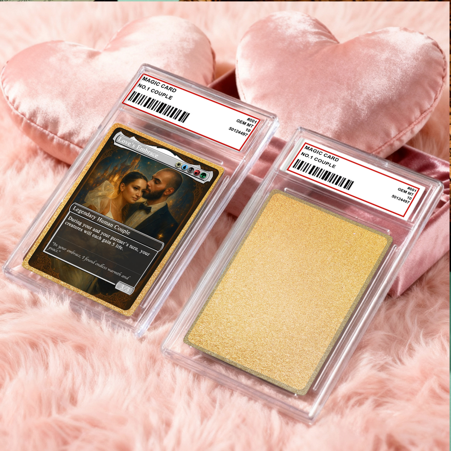 Custom Anime Couples Magic Card Personalized Photo Magic Anime Card Anniversary Gift for Couples