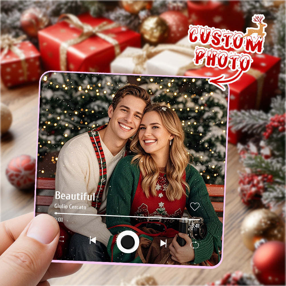 Custom Photo Album Music Fridge Magnet Custom Phone Spotify Music Fridge Magnet Pro Christmas Gifts For Family