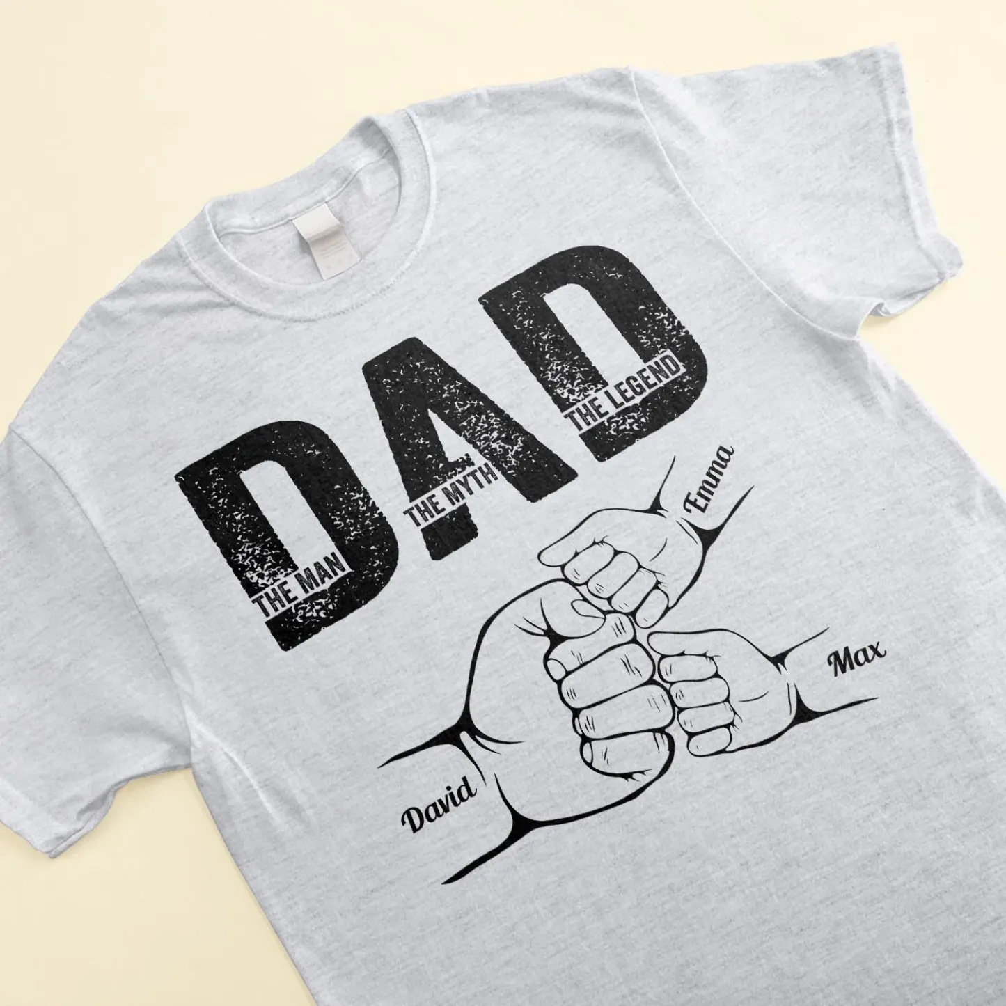 Dad The Man The Myth The Legend - Personalized Shirt Father's Day