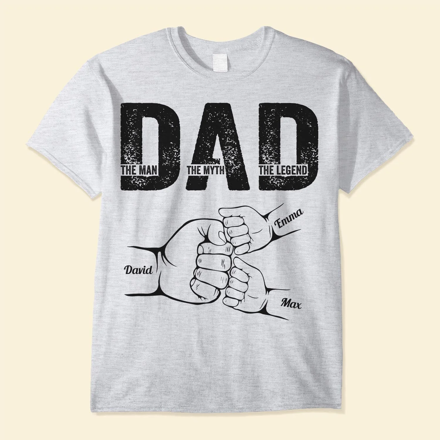Dad The Man The Myth The Legend - Personalised Shirt Father's Day
