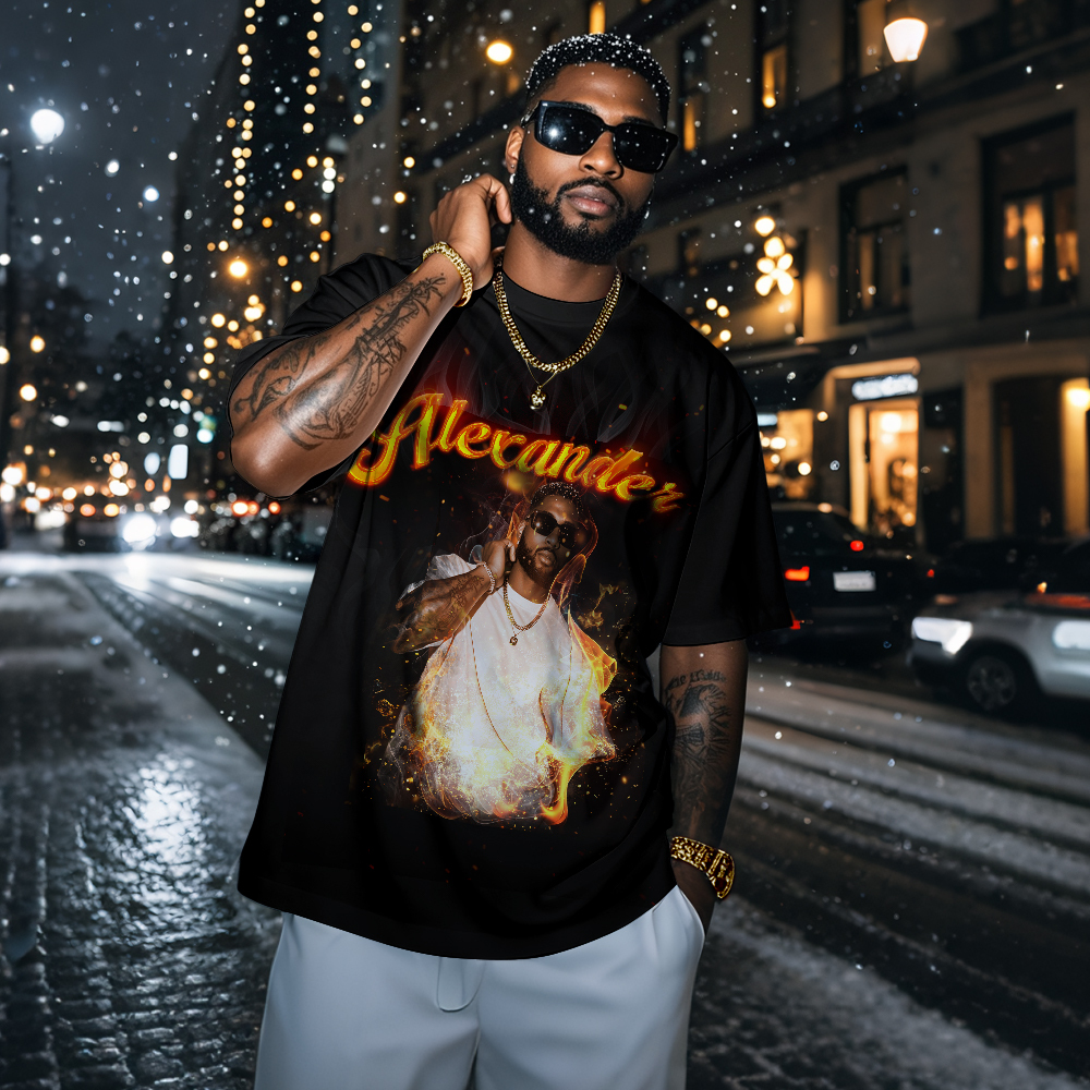 Personalized Vintage Photo T-Shirt Gift Handsome Retro Christmas Tee - MyFaceUnderwearAU