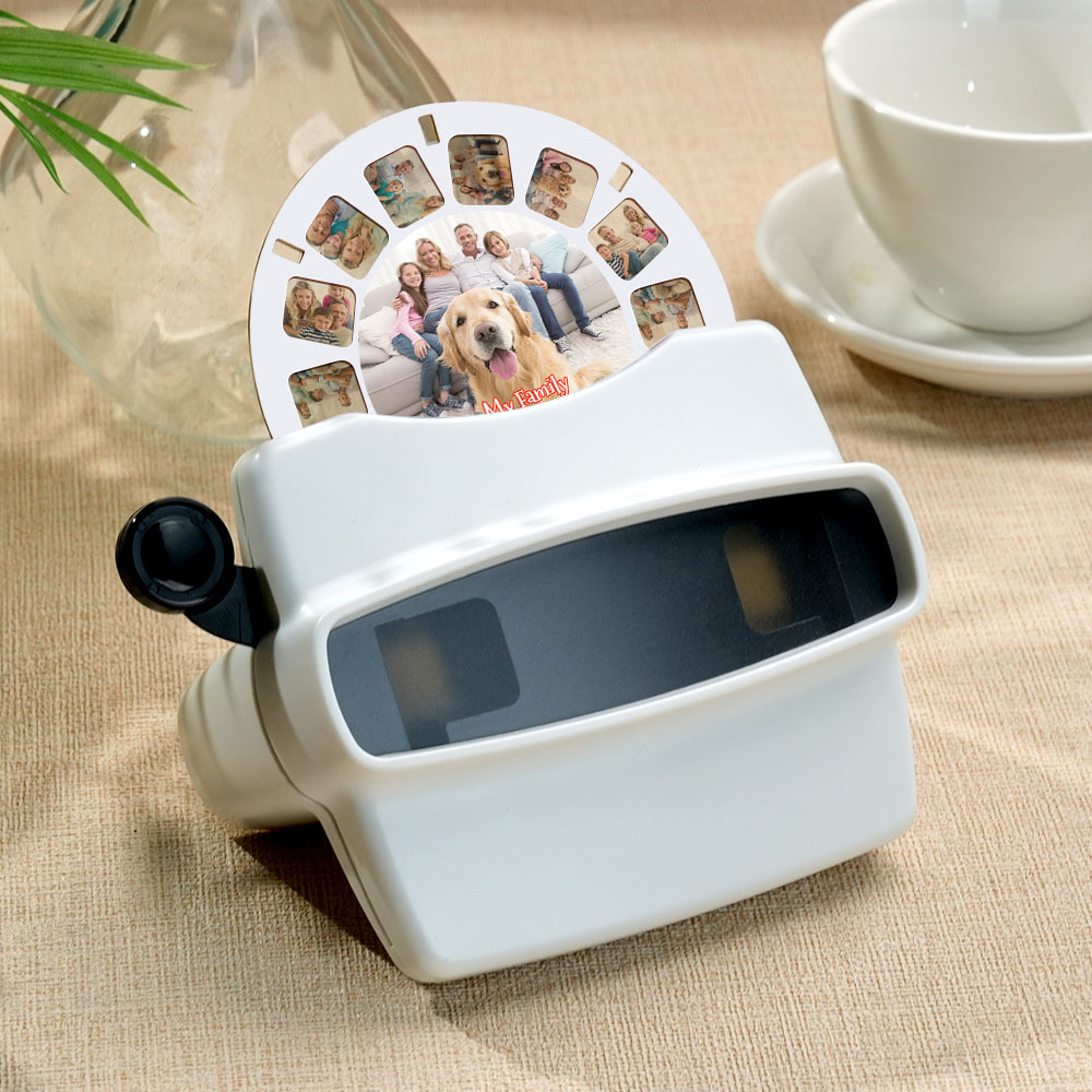 Custom 3D Viewfinder and Reel Personalized Text and Photo Viewer with Your Own Photos Happy Time Record - MyFaceUnderwearAU
