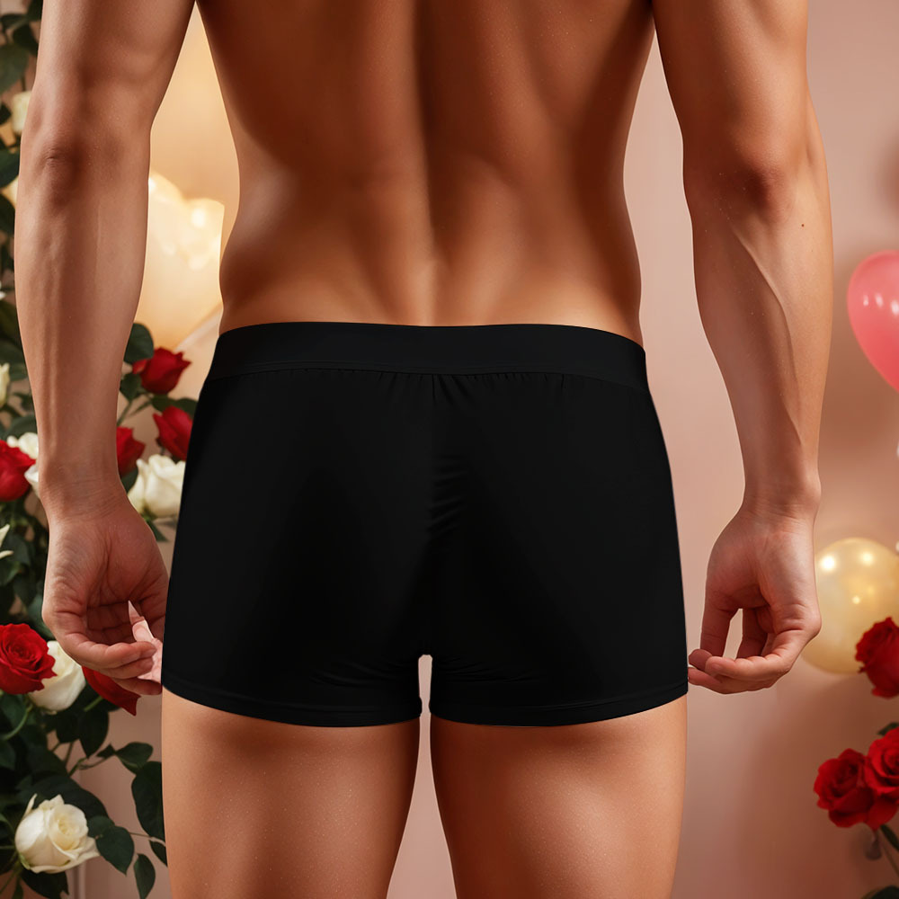 Custom Face Men's Boxer Love And Lips Underwear Gifts for Husband Boxer Gift Idea - MyFaceUnderwearAU