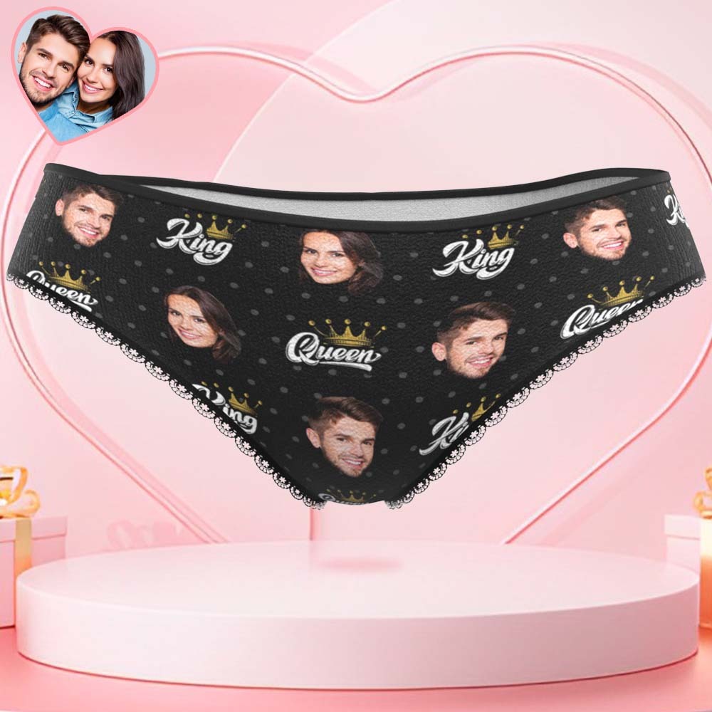 Custom Face Women's Panties Personalised Photo Underwear My Love Funny Gifts - MyFaceUnderwearAU