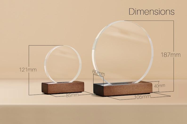 Custom Picture Frame - Baby and Daddy Acrylic Photo Print Frame Display Stand - Laser Engraved Personalized Picture for Desk