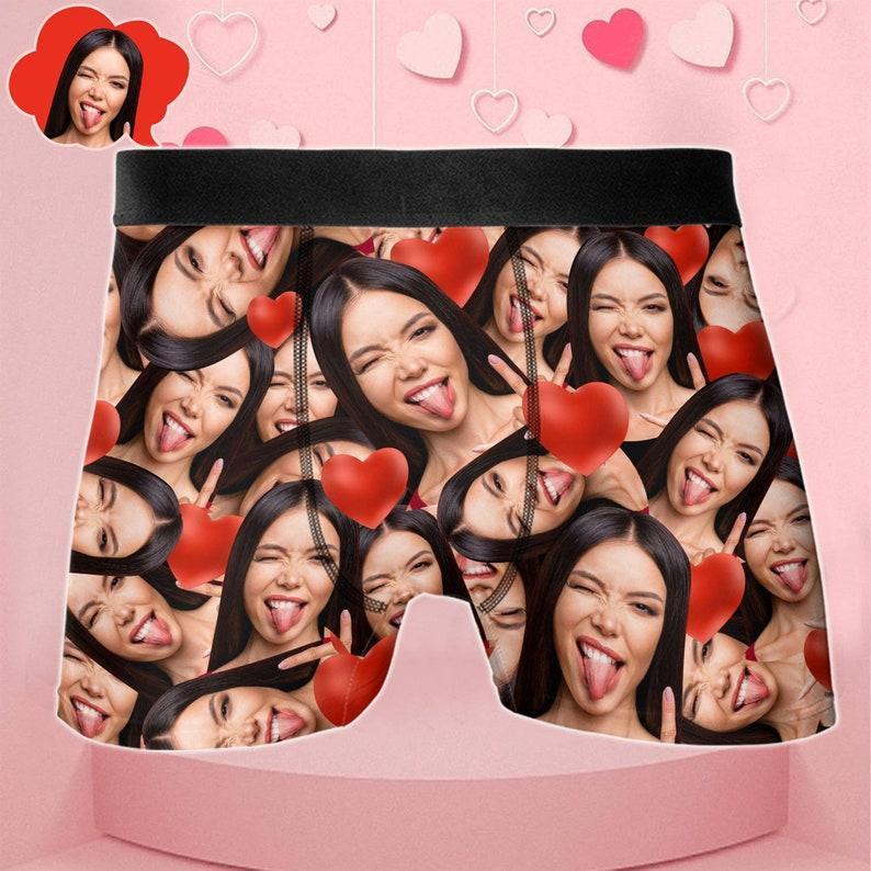 Personalized Boxers For Men, Custom Underwear Gift for Boyfriend, Valentines Gift for Husband, Funny Personalized Underwear,Birthday Gift - MyFaceBoxer