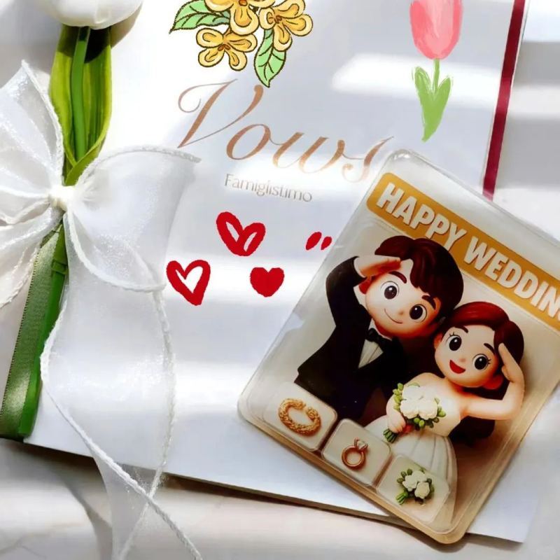 Full Body Custom 3D Effect Action Figure Pack Packaging Toy Box Style Art Gift Personalized Acrylic Fridge Magnets Couple's Gifts Wedding Gifts - MyFaceUnderwearAU