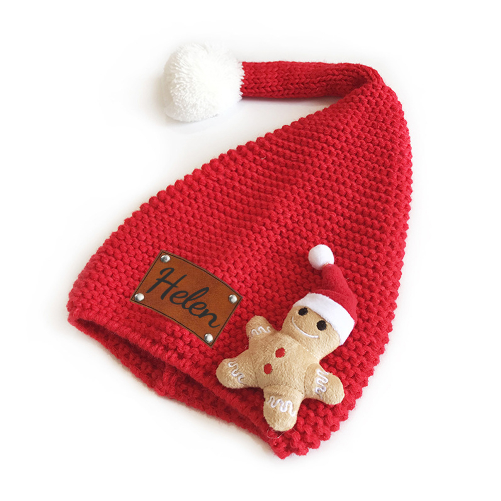 Personalized Name Knitted Winter Christmas Hat ForKids