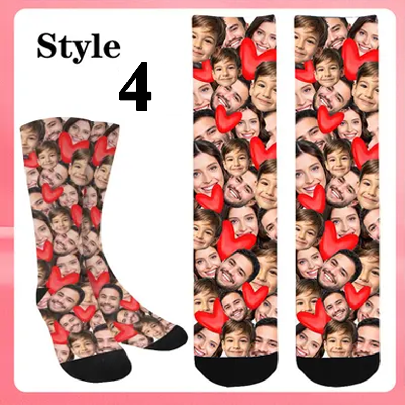 Personalized Face Socks, Custom Funny Face Socks, Father's Day Socks, Custom Socks for Men Women Dad with Photo, Customize Printed Socks