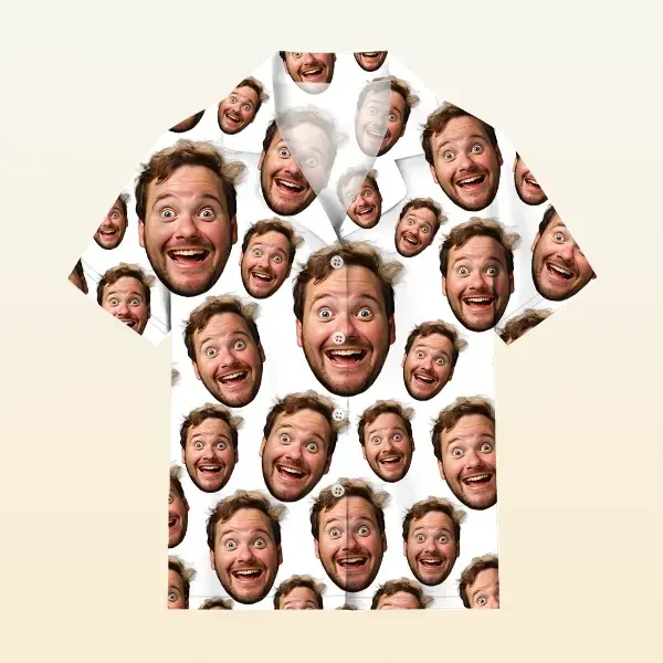 Custom Funny Face Short Sleeve Pajamas Custom Photo Pajamas - MyFaceUnderwearAU