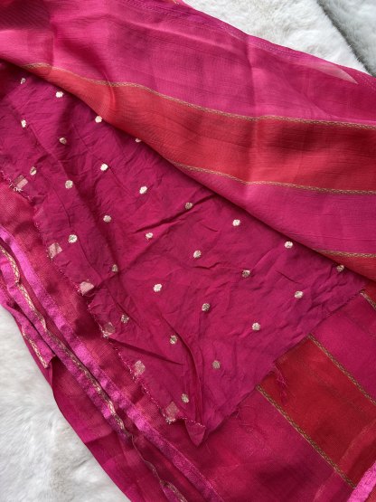 Chiffon Georgette Rainbow Saree