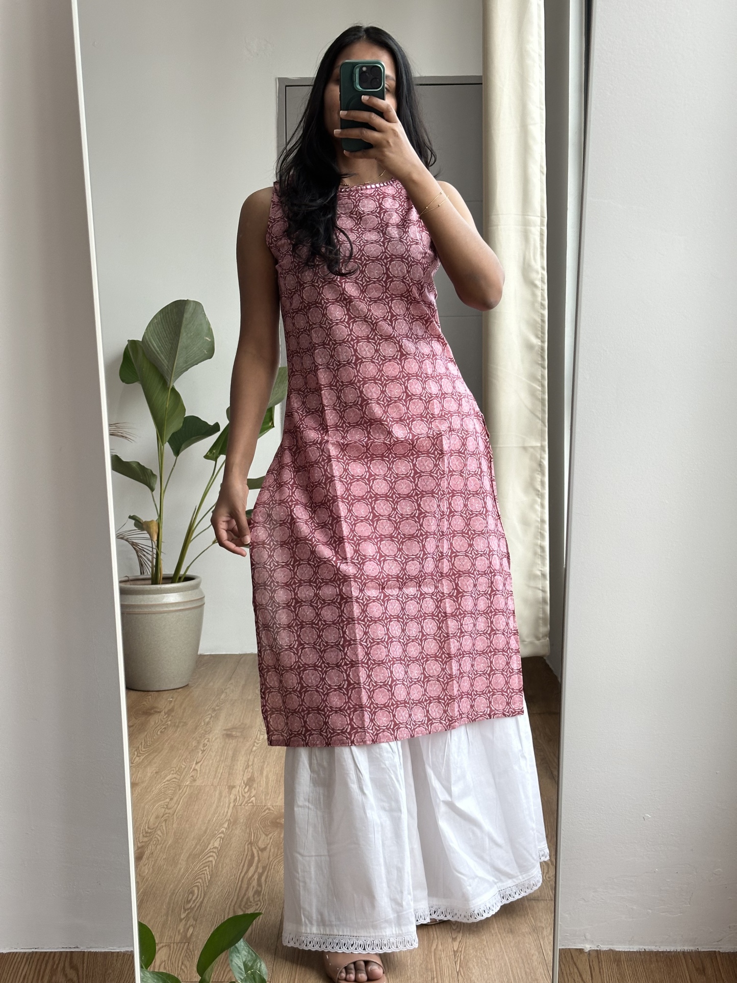 Sleeveless Cotton Kurta