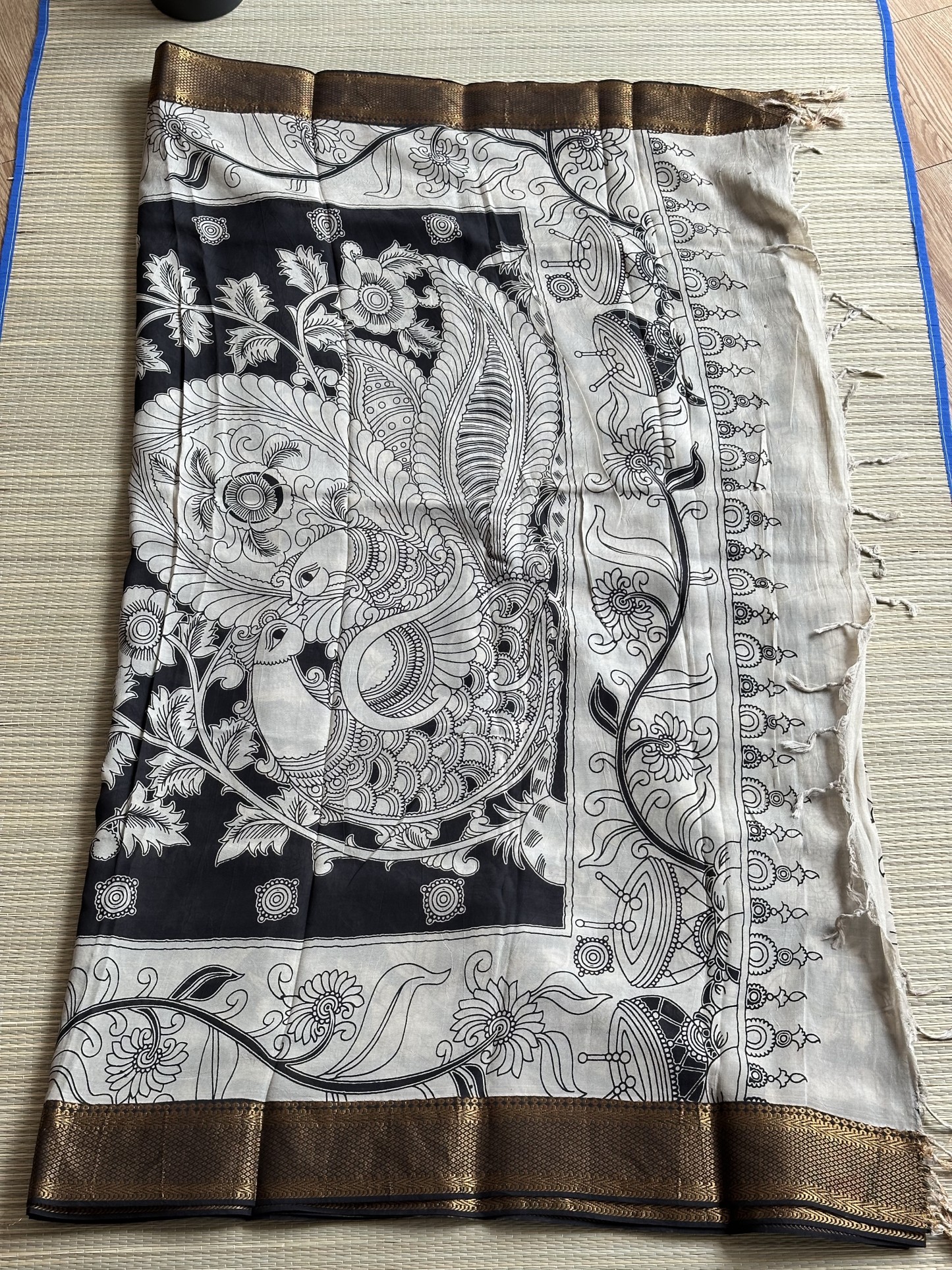 Mangalagiri Silk with Kalamkari (5)