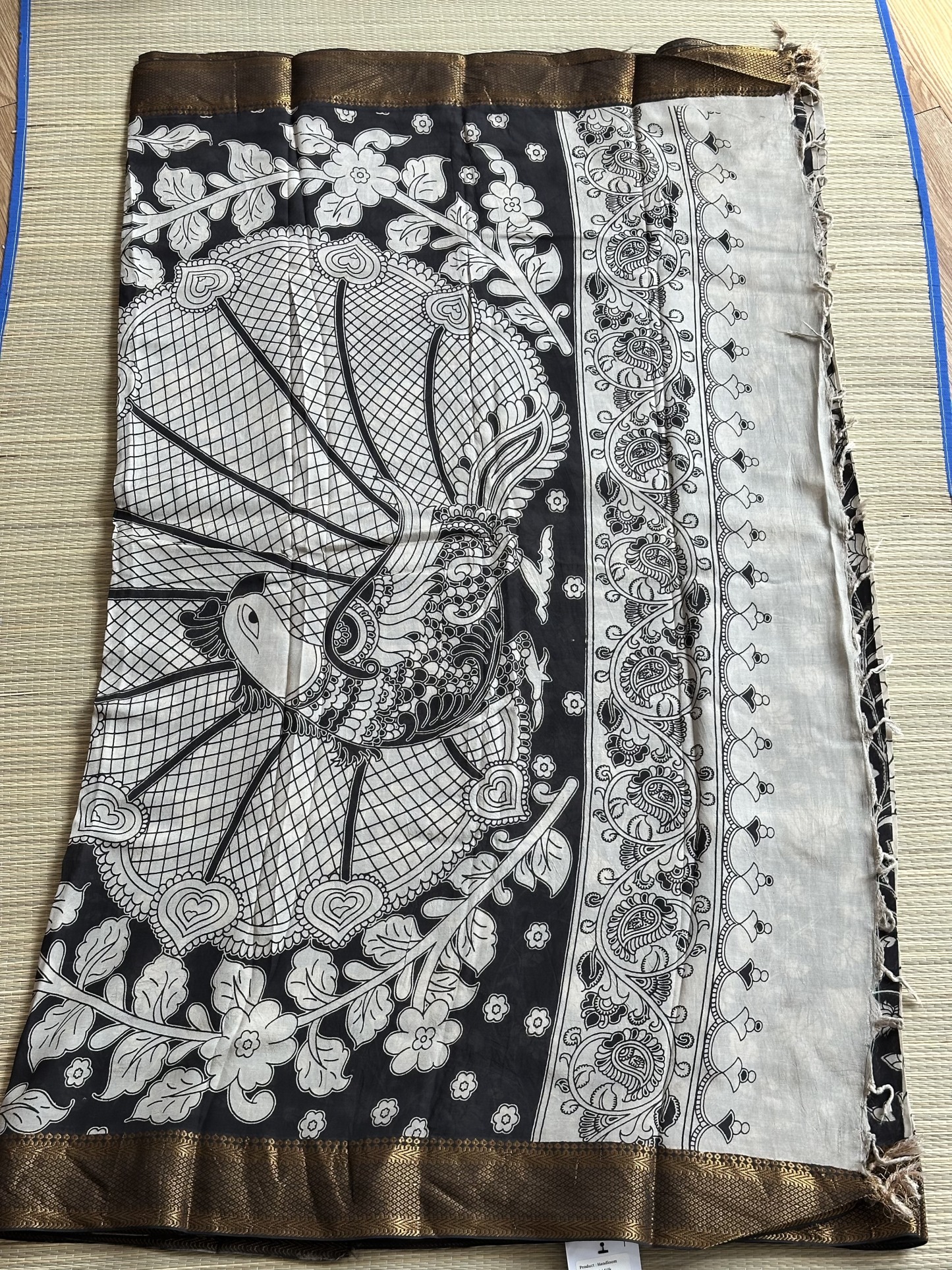 Mangalagiri Silk with Kalamkari (1)