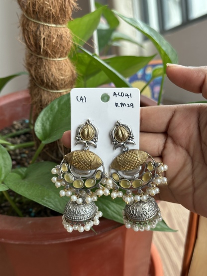 German Silver Jhumka