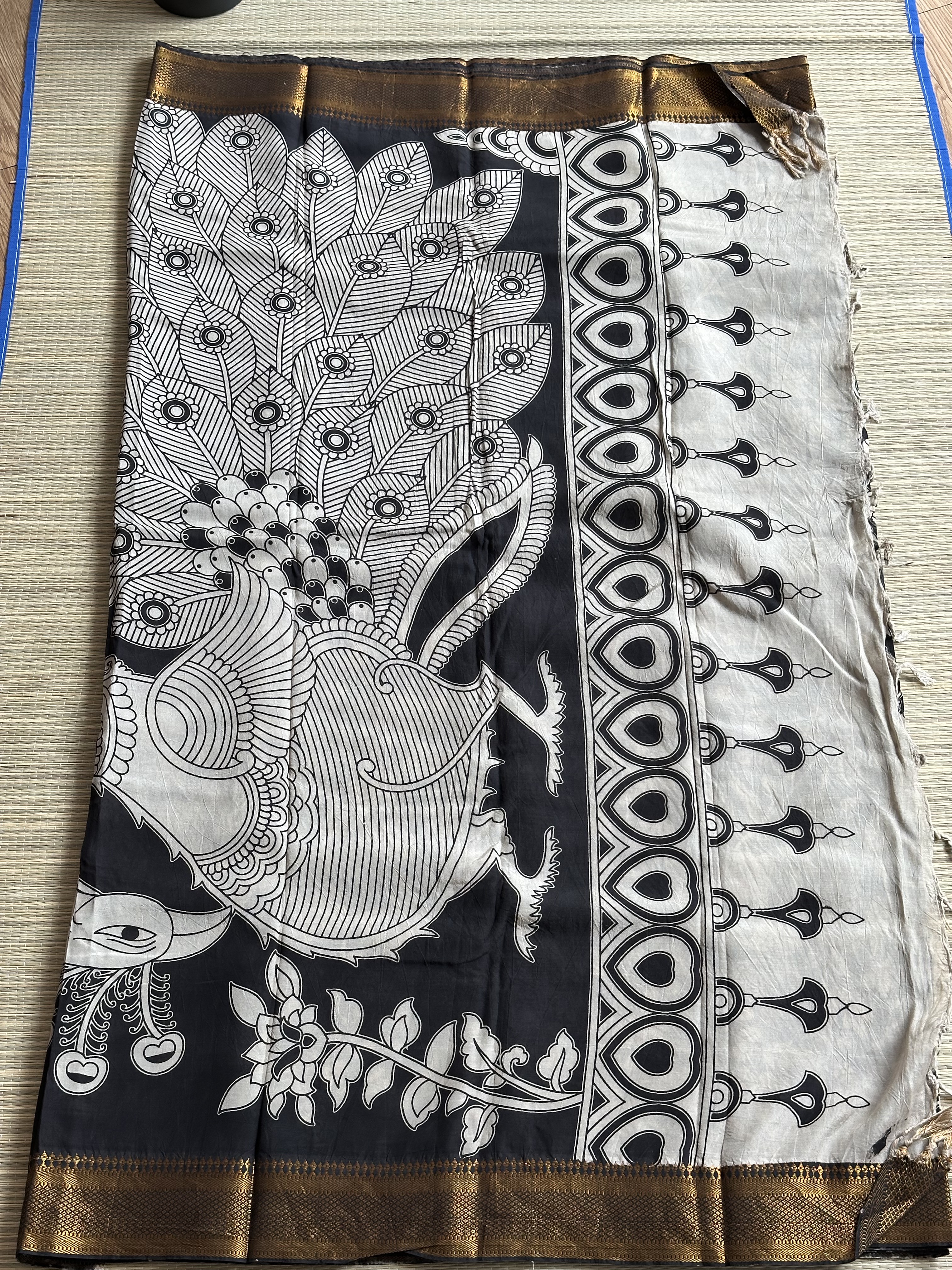 Mangalagiri Silk with Kalamkari (8)