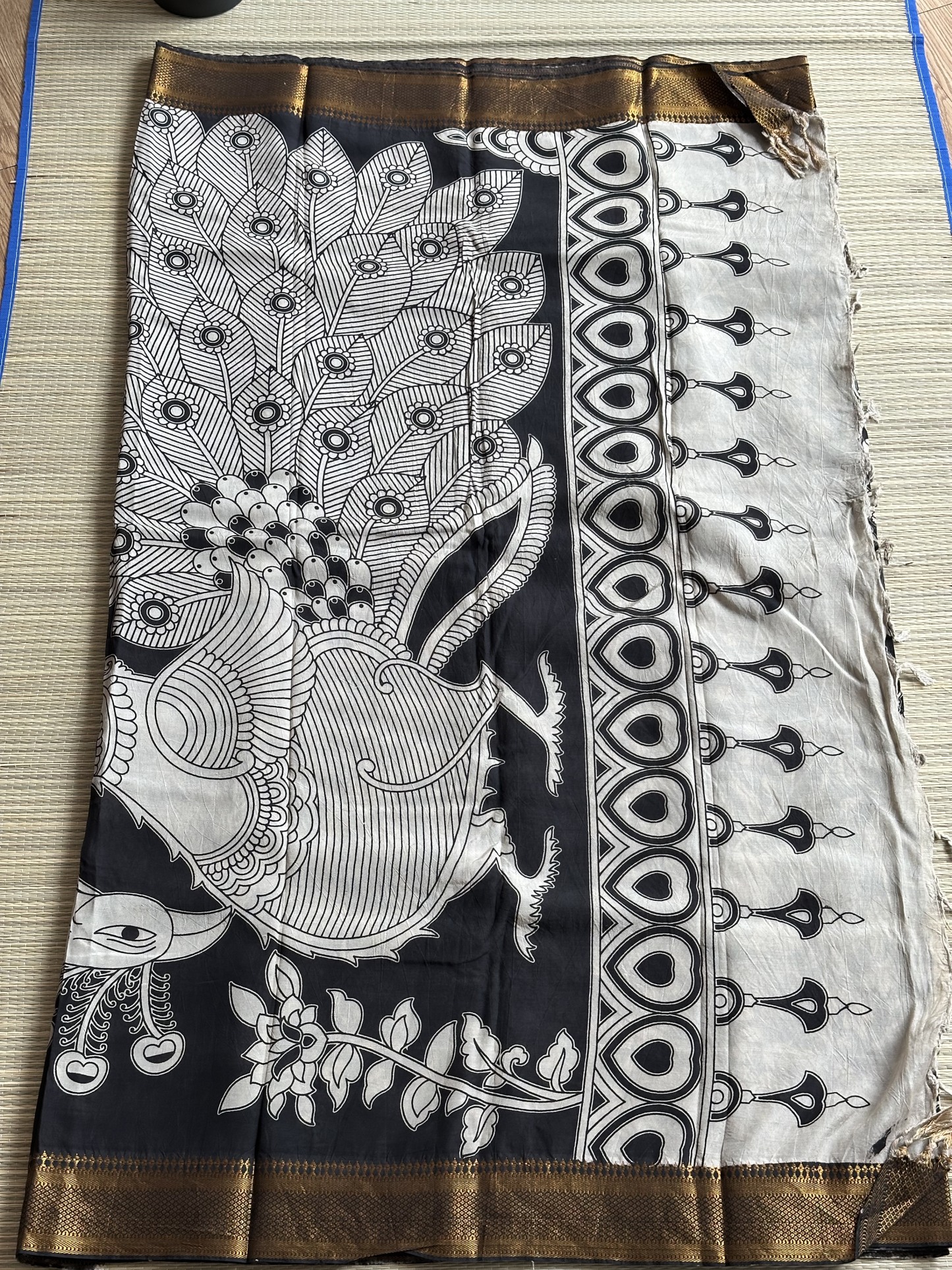 Mangalagiri Silk with Kalamkari (8)