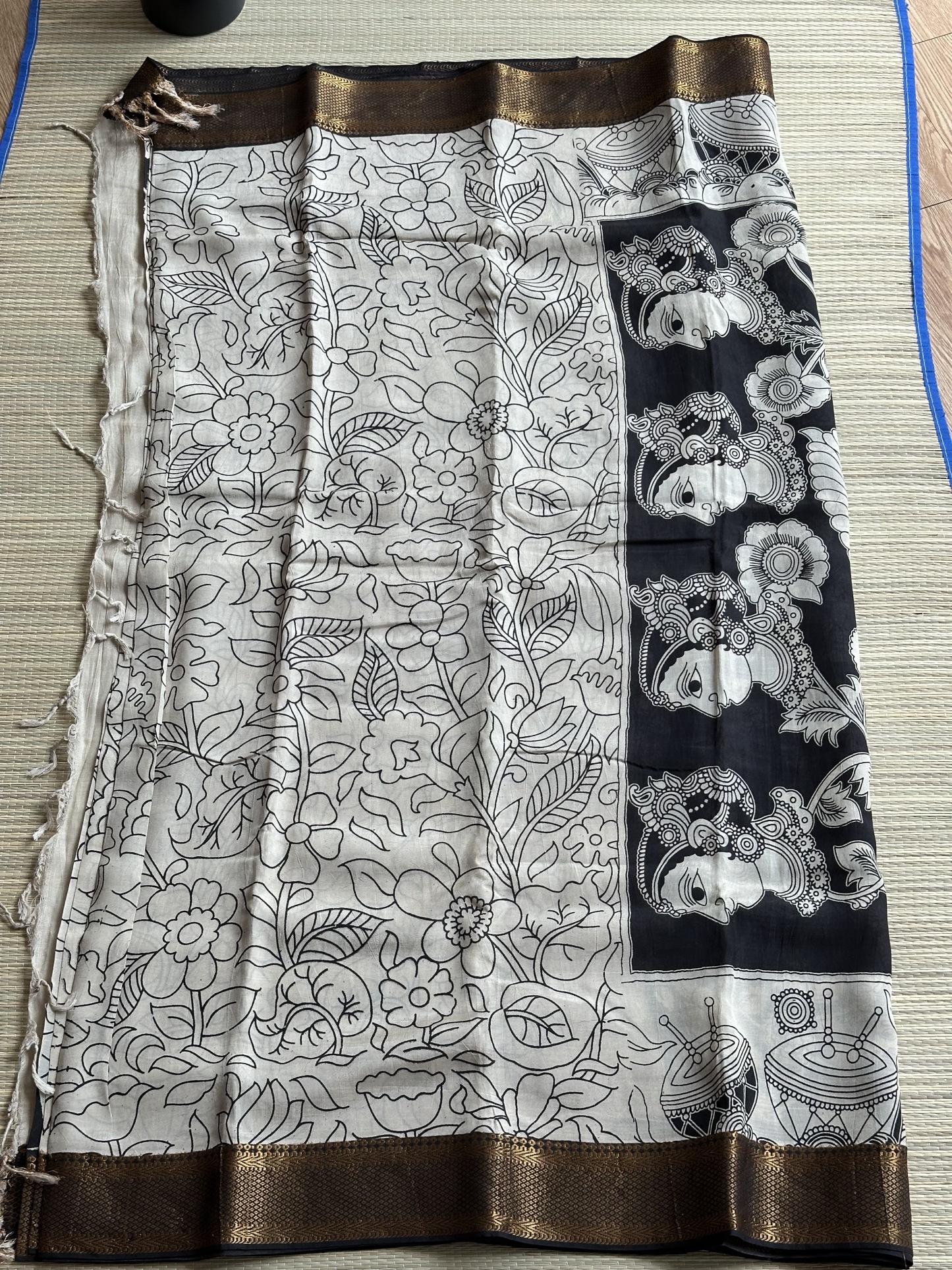 Mangalagiri Silk with Kalamkari (5)