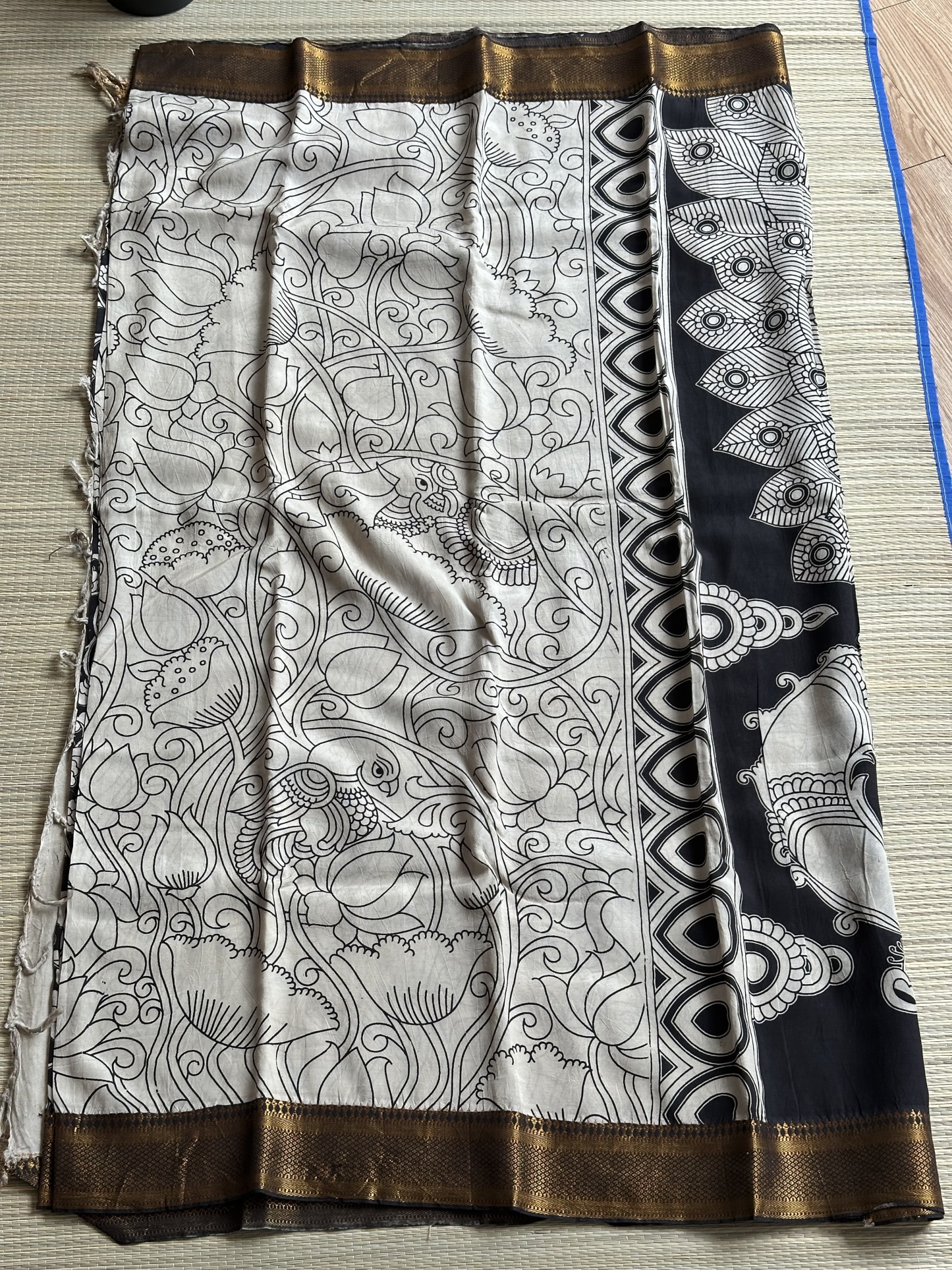 Mangalagiri Silk with Kalamkari (8)