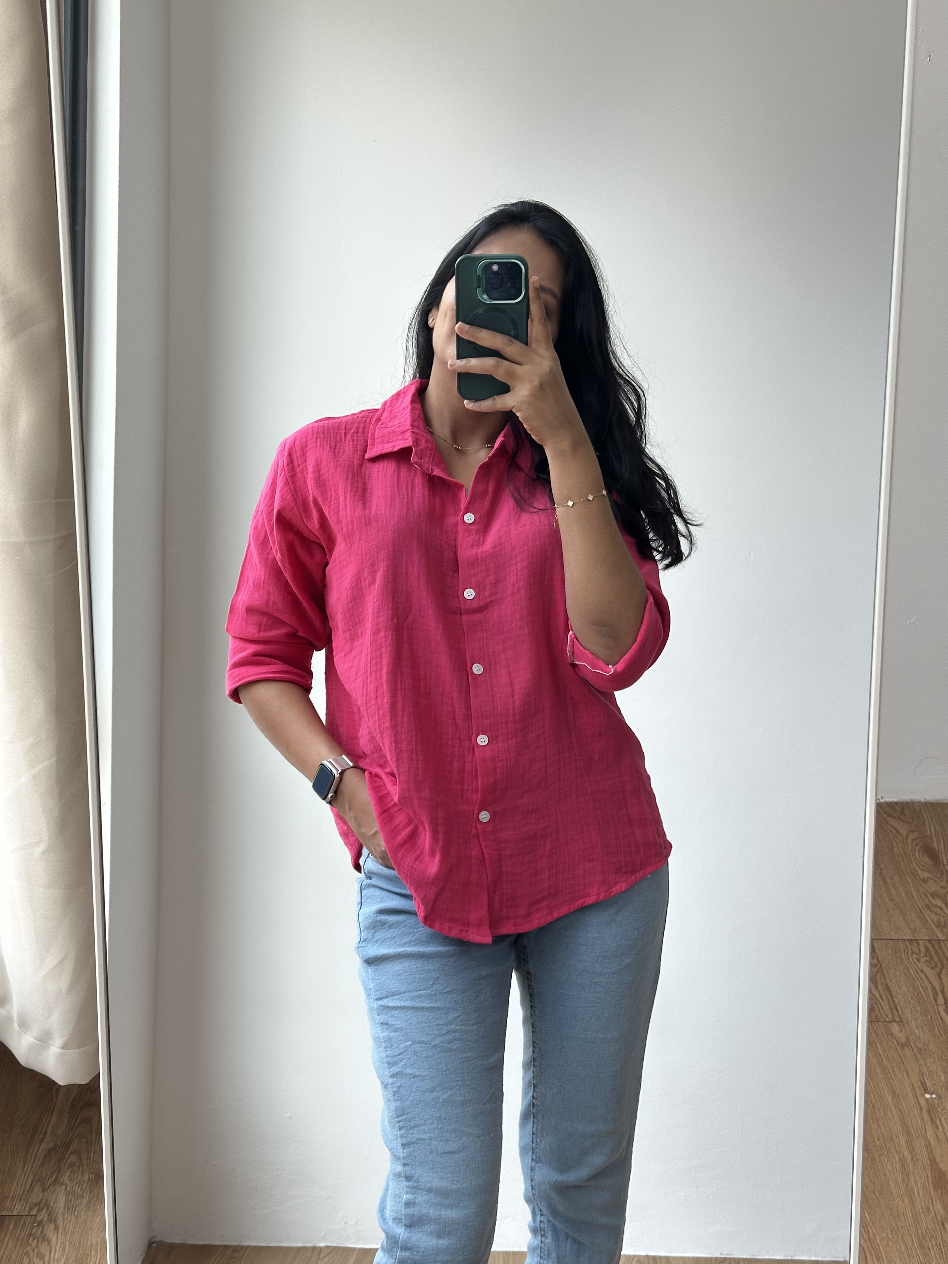 Pink Casual Shirt