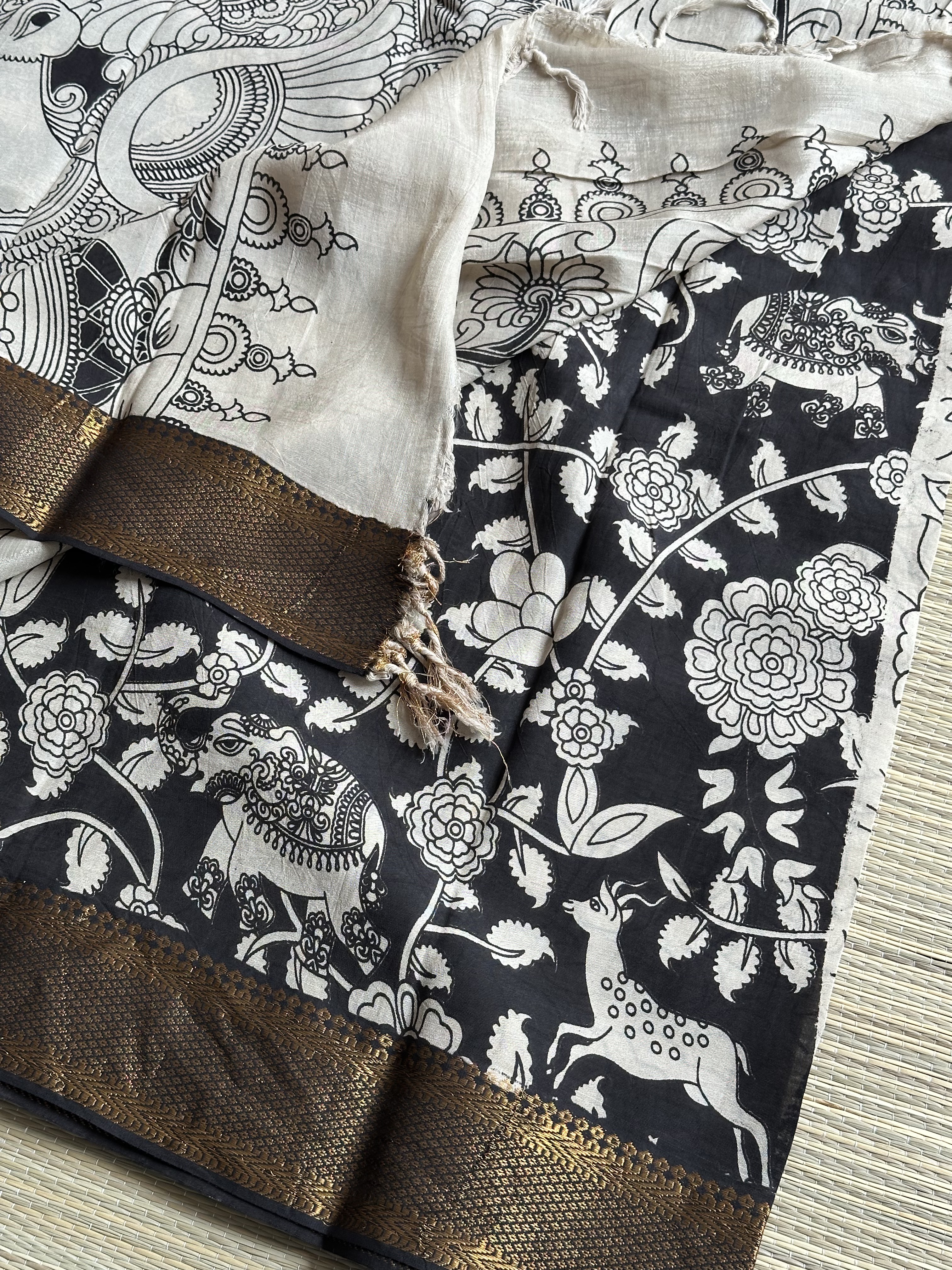 Mangalagiri Silk with Kalamkari (5)
