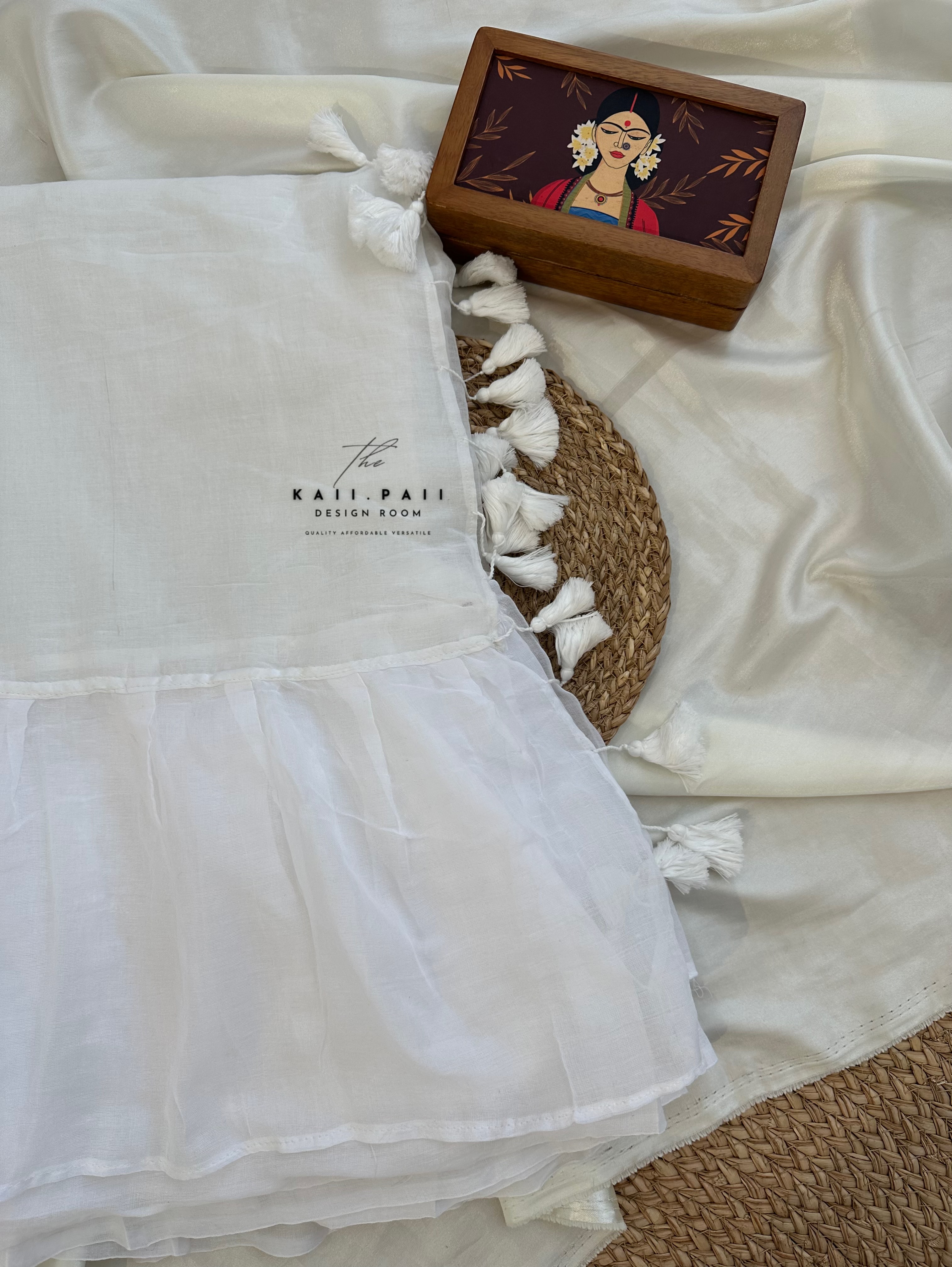 Mul Ruffle Saree