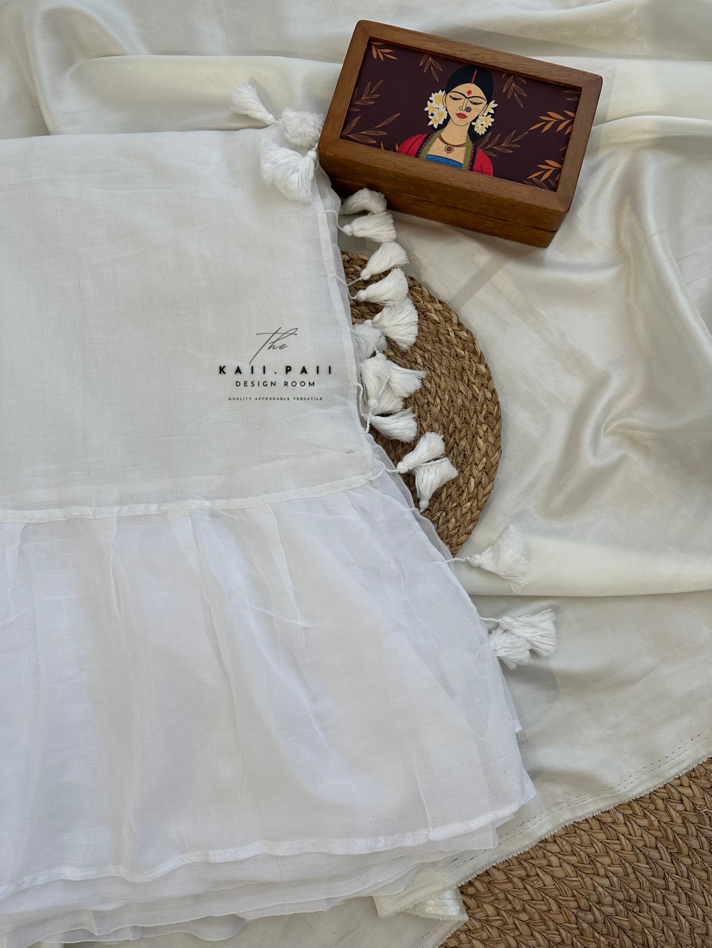 Mul Ruffle Saree
