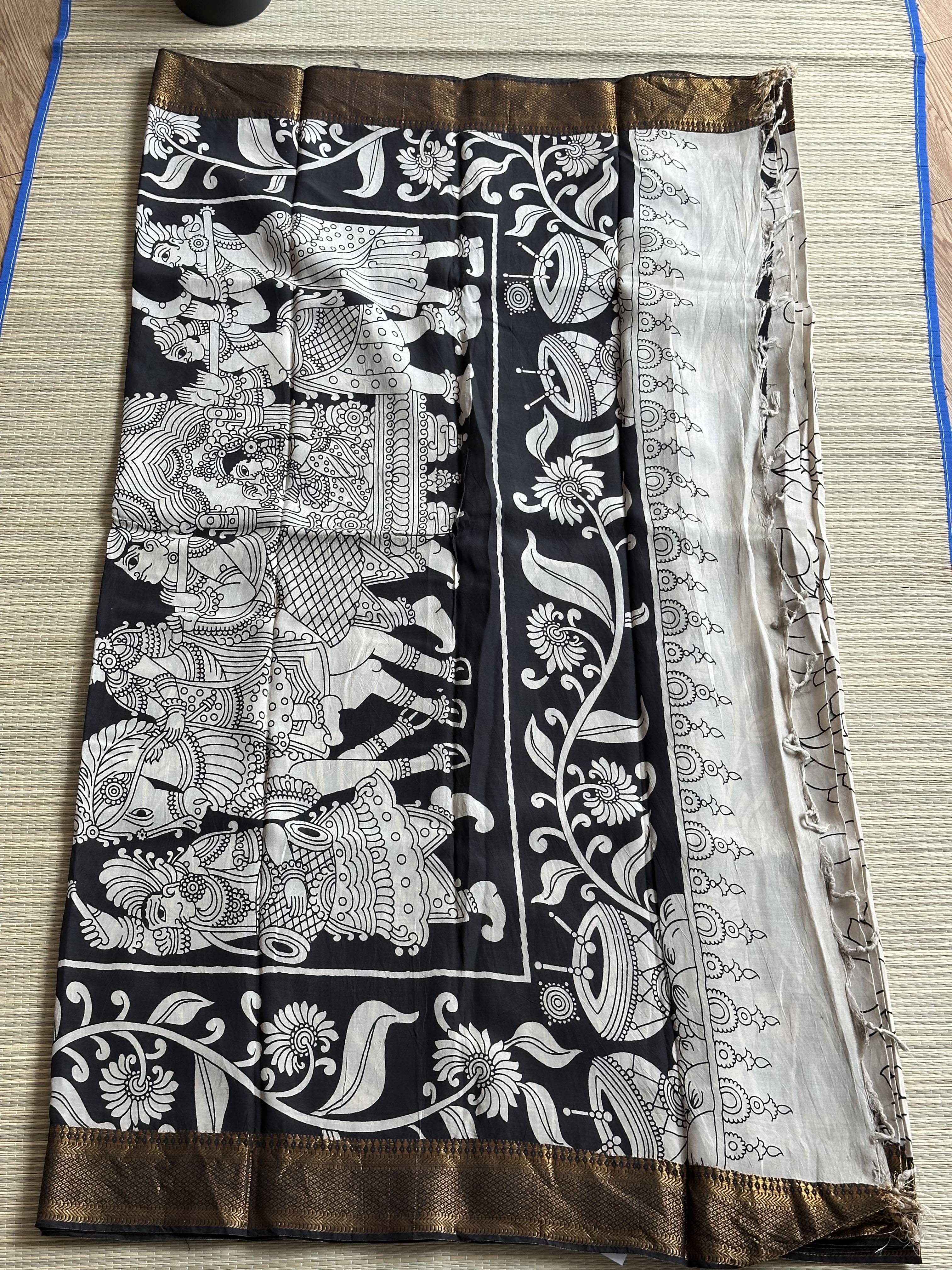 Mangalagiri Silk with Kalamkari (6)