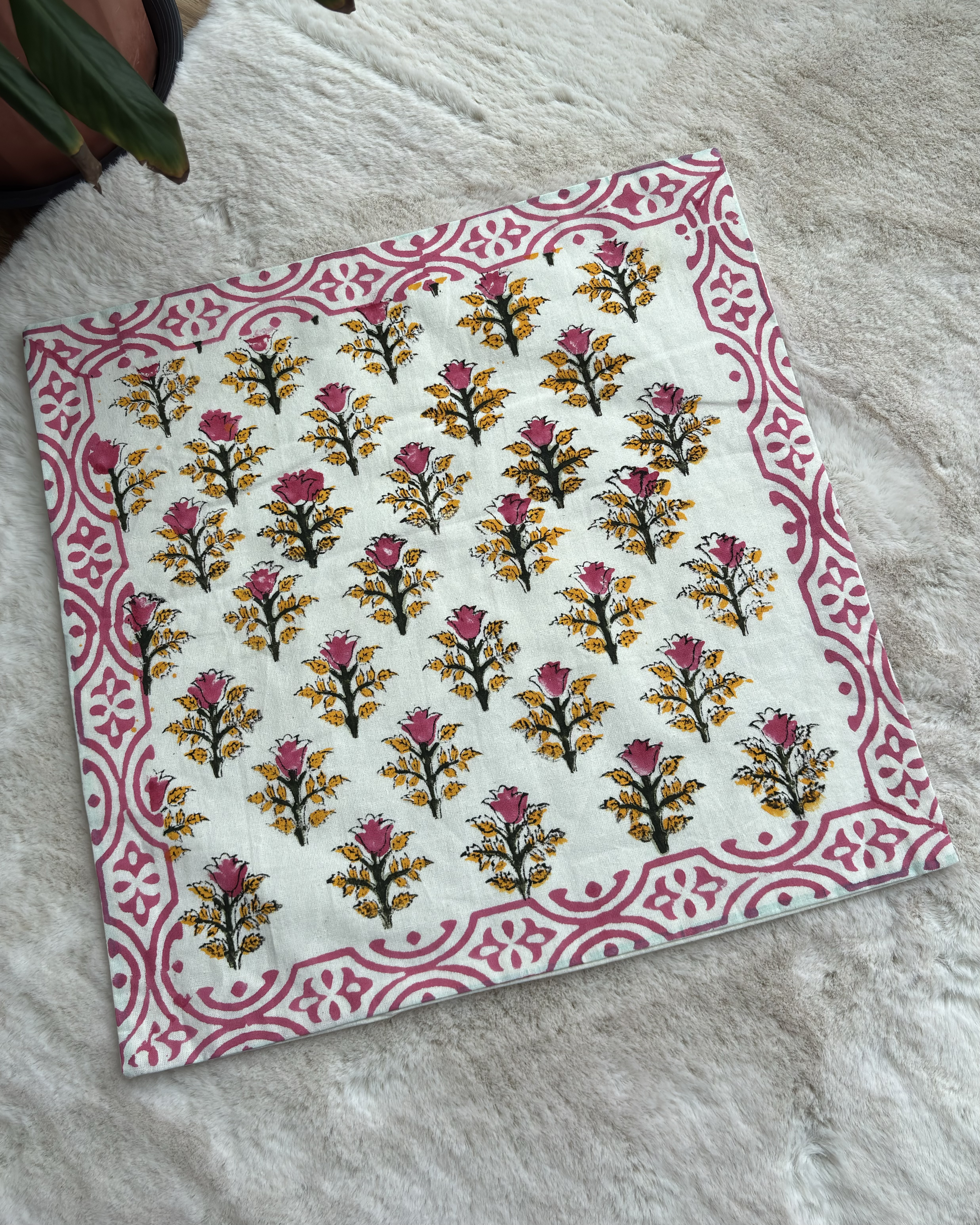 Handblock Cushion Cover