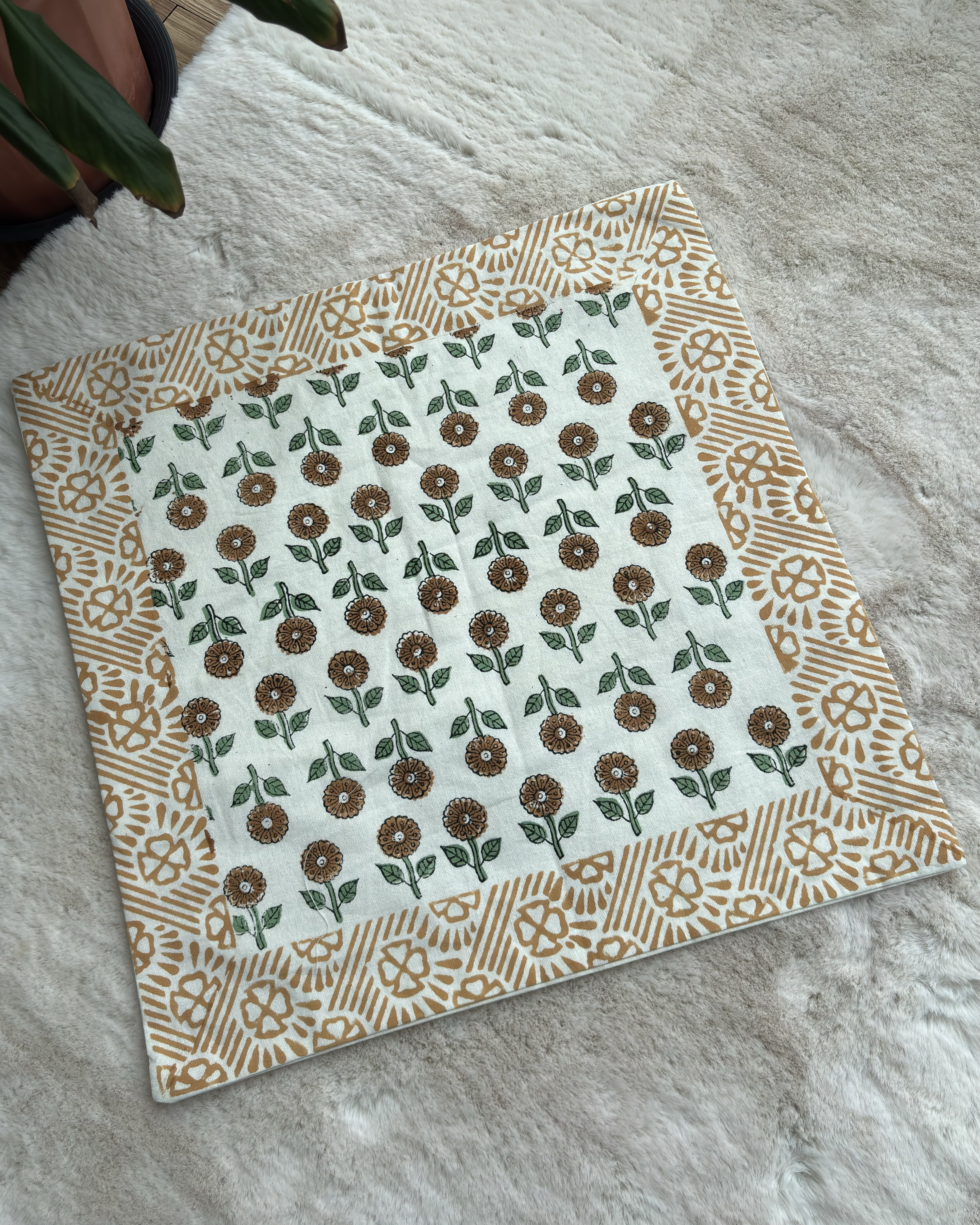 Handblock Cushion Cover