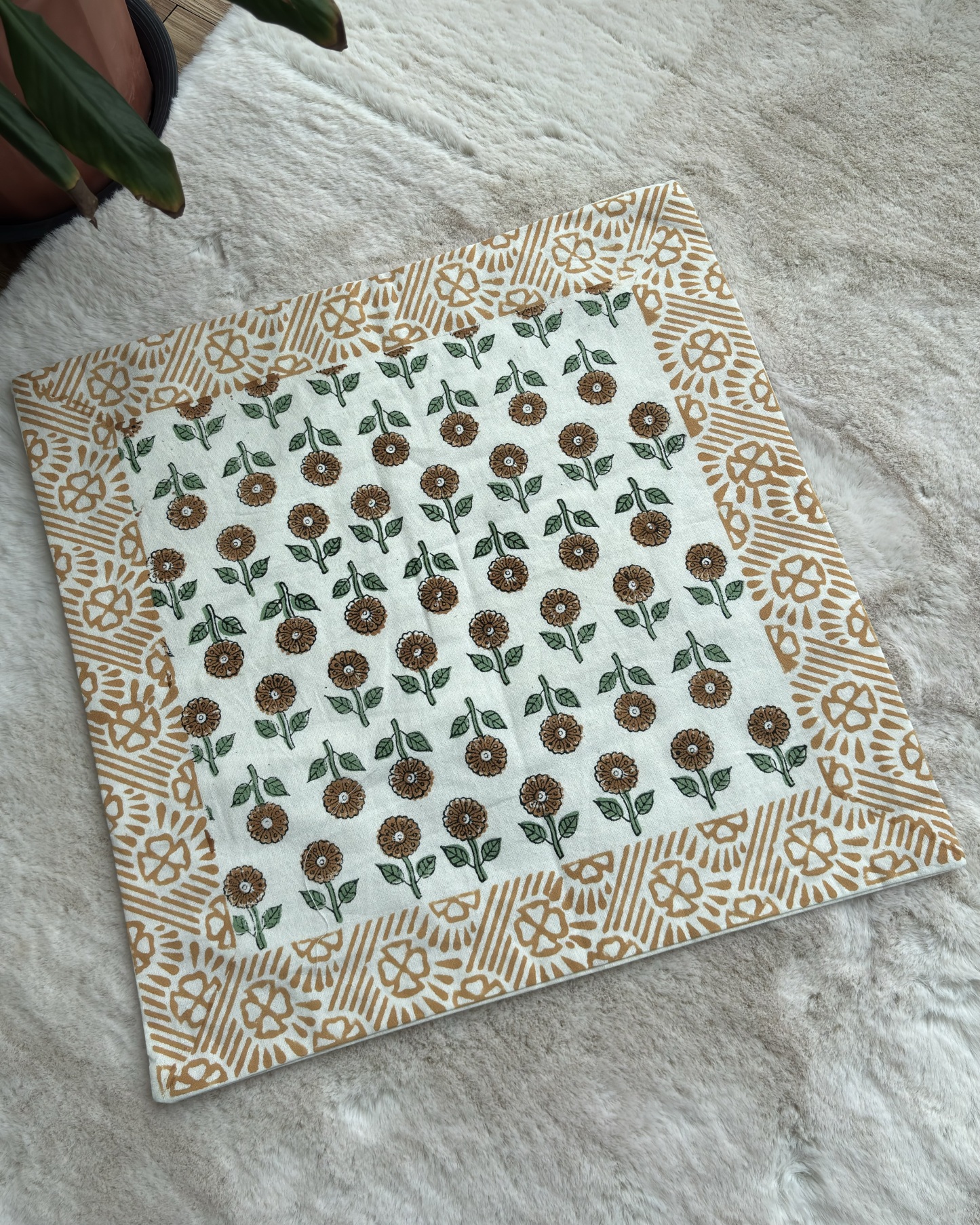 Handblock Cushion Cover