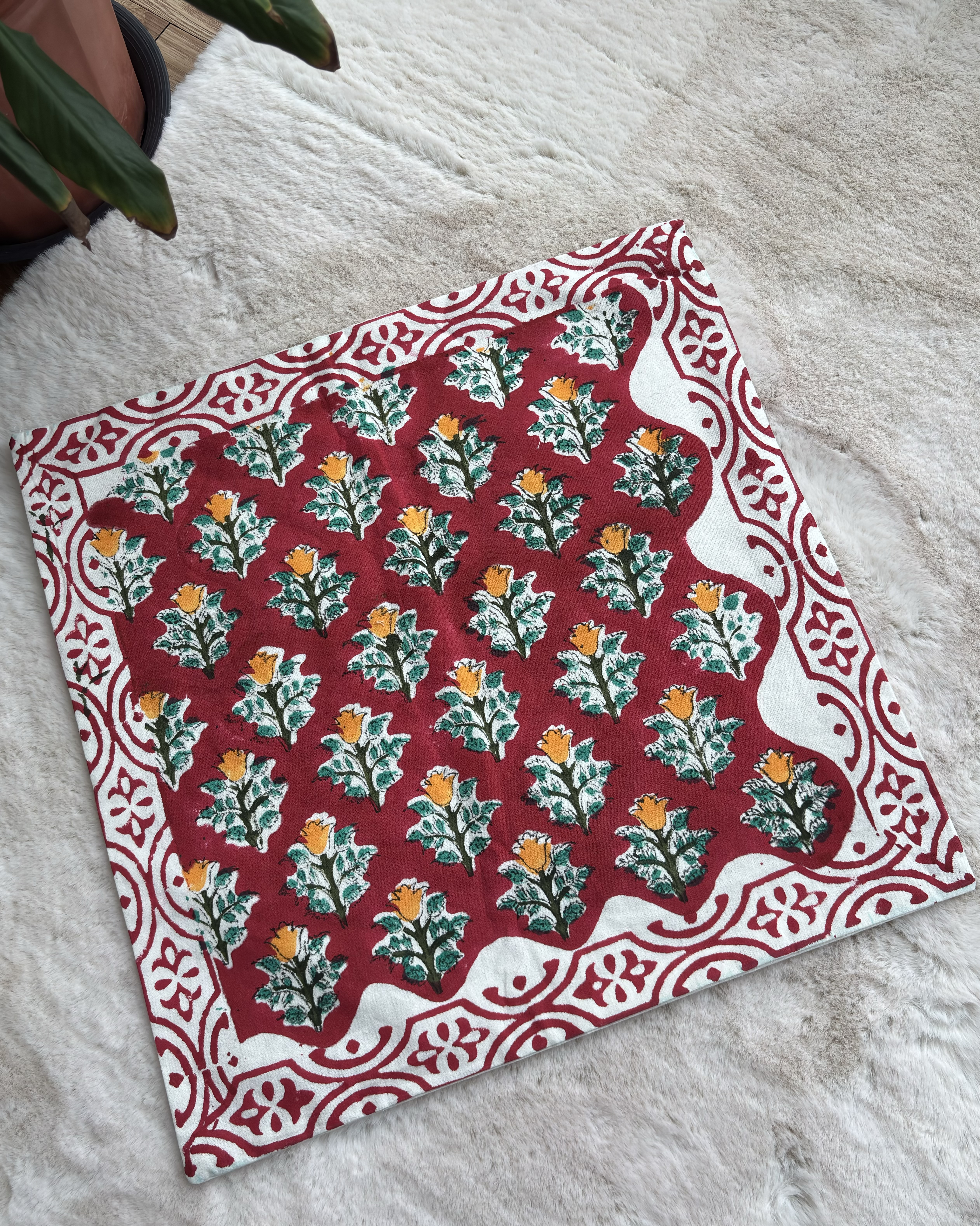 Handblock Cushion Cover