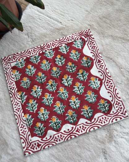Handblock Cushion Cover