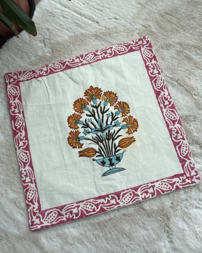 Handblock Cushion Cover
