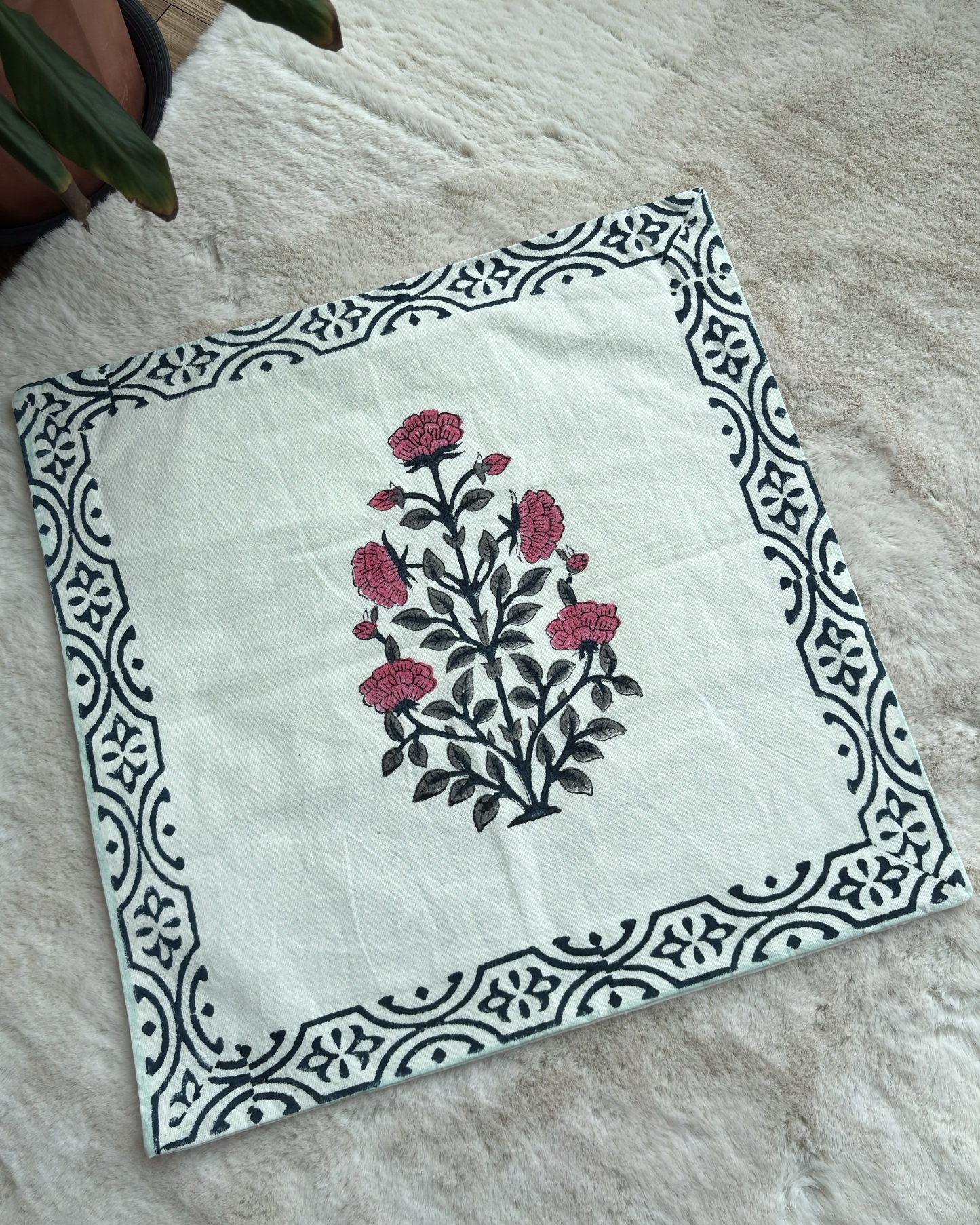 Handblock Cushion Cover