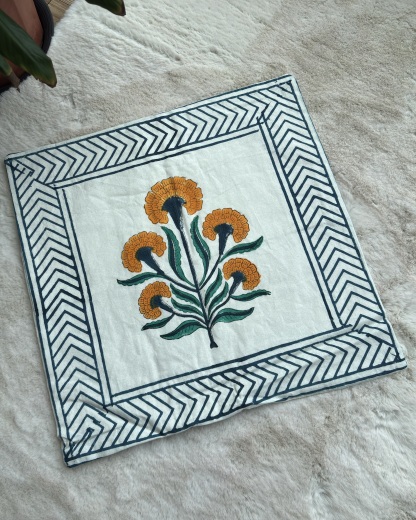 Handblock Cushion Cover