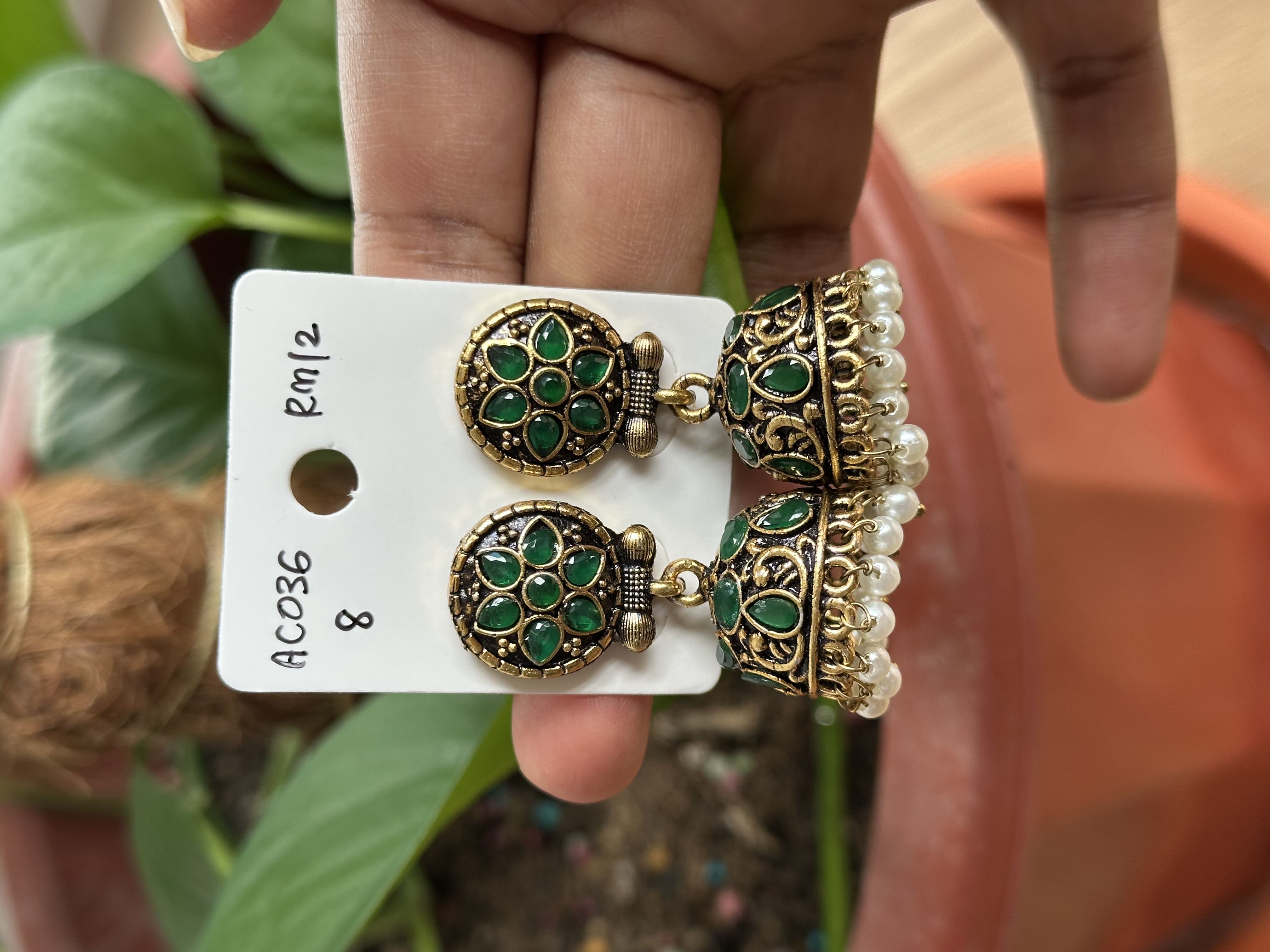 Stone Jhumka