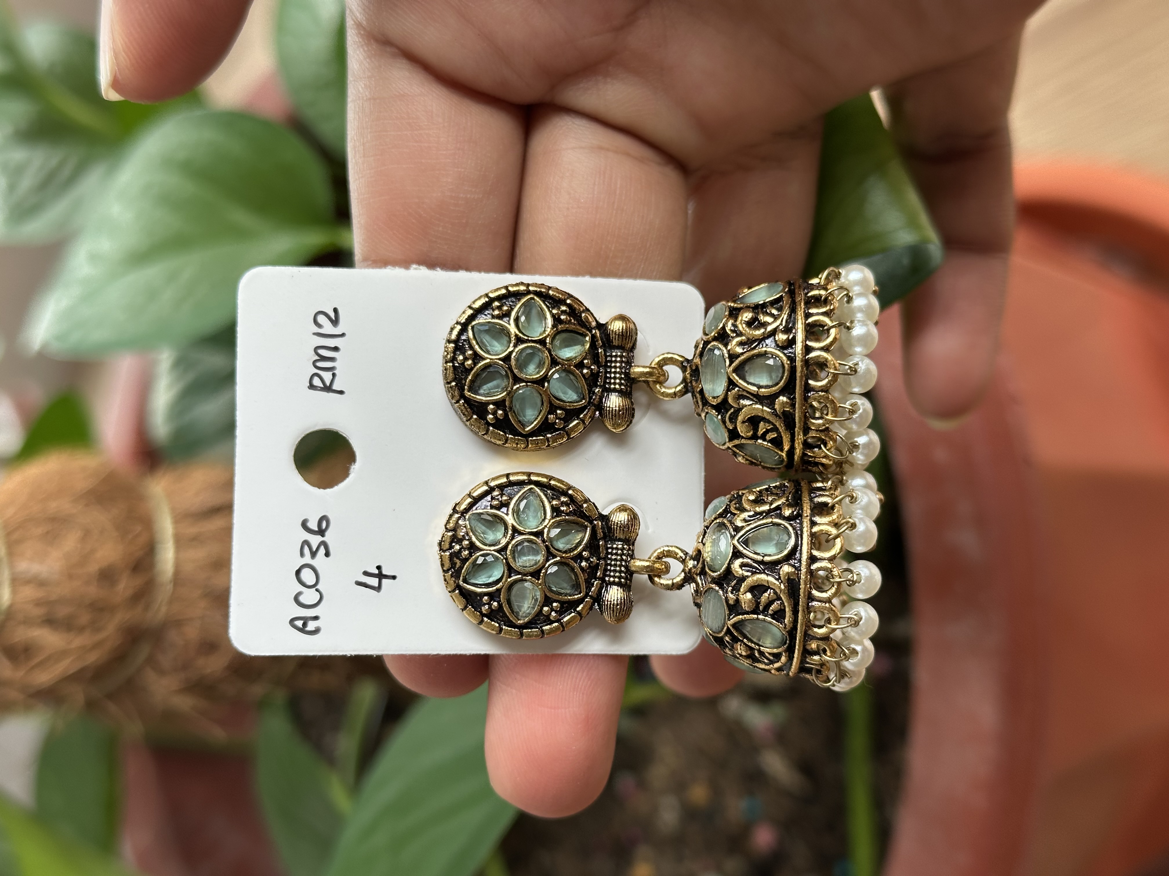 Stone Jhumka
